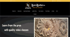 Desktop Screenshot of learnleather.com
