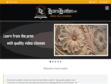 Tablet Screenshot of learnleather.com